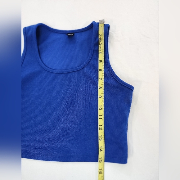 Shein Blue Knit Tank Top and Shorts Set, Size Medium - Picture 6 of 13